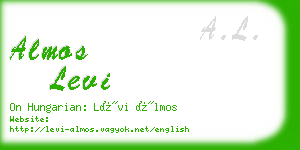 almos levi business card